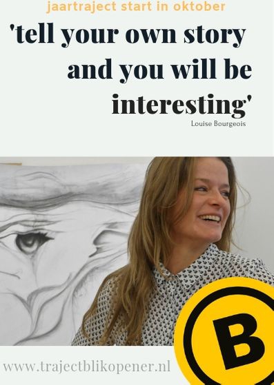 Kopie van Kopie van 'tell your own story and you will be interesting'